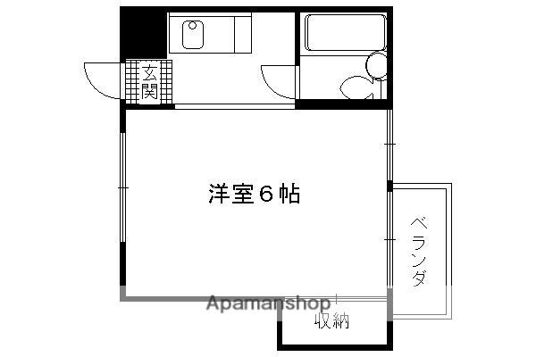 ブルックスドム(1K/2階)の間取り写真