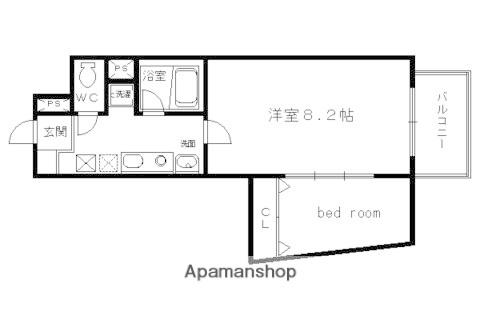 レ・タン・ドゥ・ラ・メールCKIV(2K/8階)の間取り写真