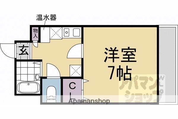 レジデンスオカベ(1K/2階)の間取り写真