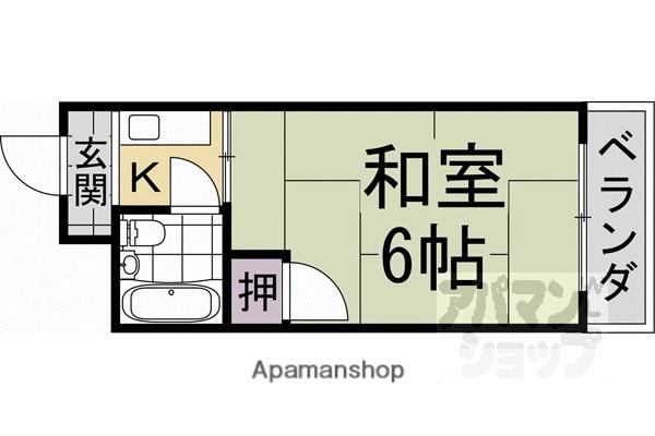 メゾンYAMAMOTO(1K/2階)の間取り写真