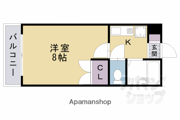 レスポワールウエダ(1K/3階)の間取り写真