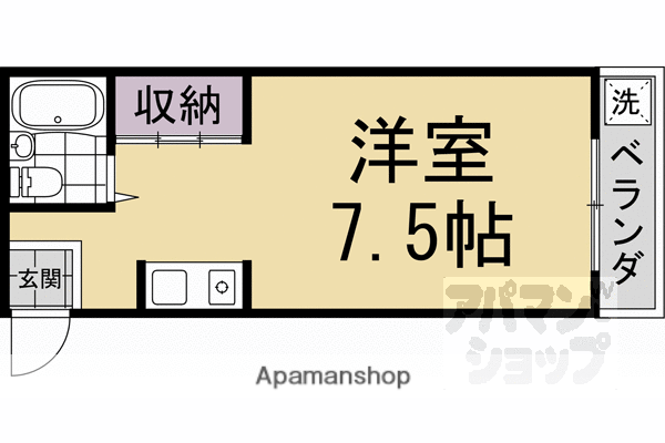 サンライフ88(1K/3階)の間取り写真