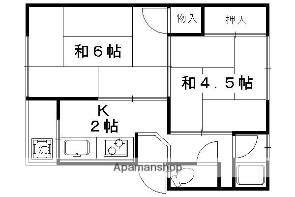 春日マンション(2K/3階)の間取り写真