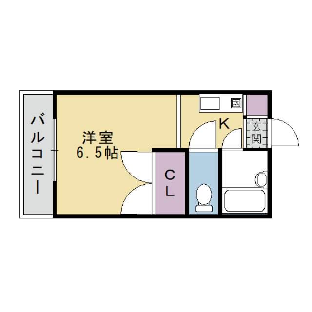 第2レジデンス春田(1K/3階)の間取り写真