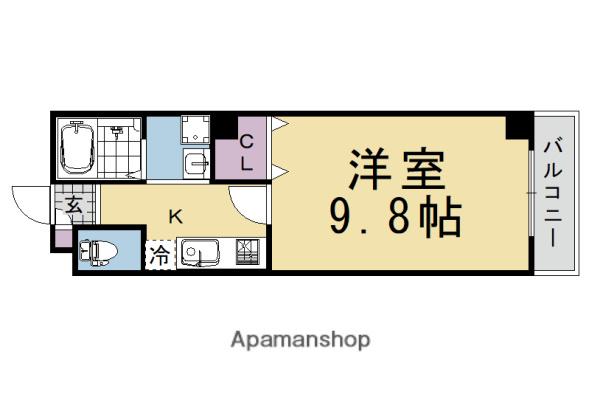 セントフローレンスONE(1K/1階)の間取り写真