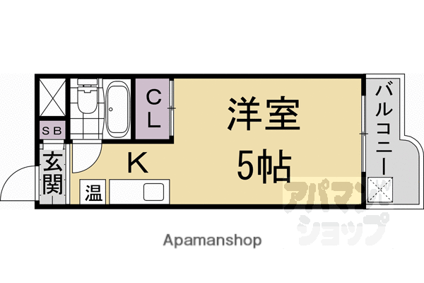 メゾンドパプリカ(1K/2階)の間取り写真