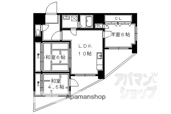 エレスパ24(3LDK/1階)の間取り写真