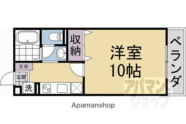 グランドール(1K/1階)の間取り写真