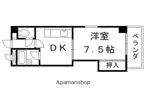 REDMOA(1DK/7階)の間取り写真