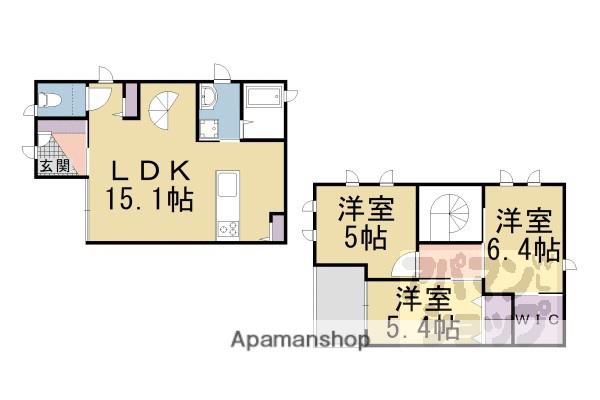 ディアス伊賀寺(3LDK/1階)の間取り写真