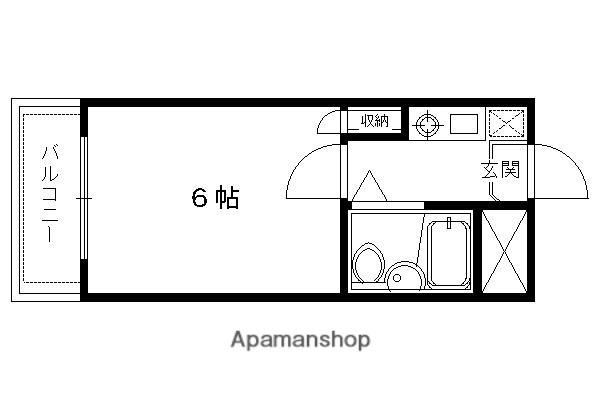 辻本マンション(1K/4階)の間取り写真