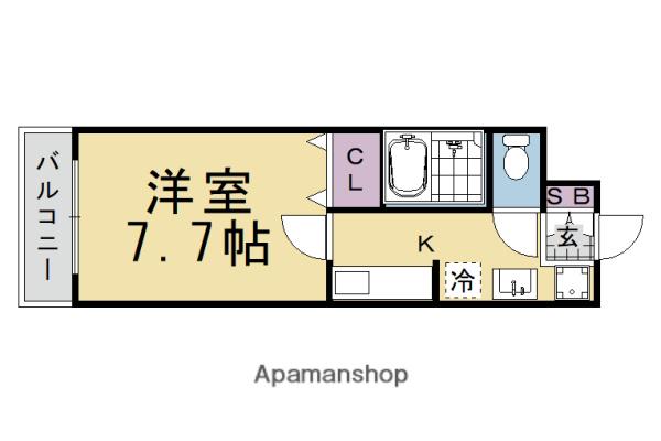 桂川ショウエイマンション(1K/3階)の間取り写真