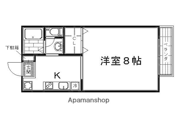 リブレ常盤(1K/1階)の間取り写真
