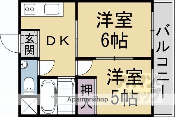 中川マンション(2DK/2階)の間取り写真
