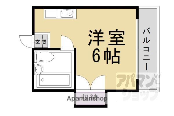 グリーンハイツ山崎(1K/2階)の間取り写真