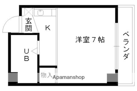 スイトピー桃山(1K/4階)の間取り写真