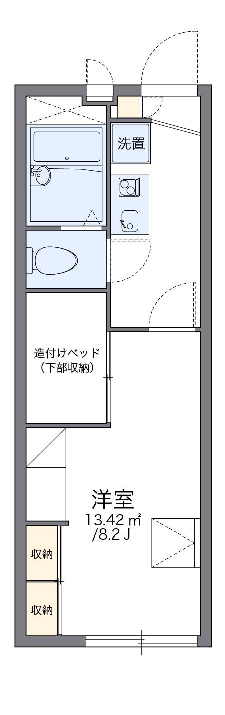 レオパレスメゾンドールほのか(1K/1階)の間取り写真