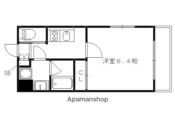 南区久世中久世町マンション(1K/5階)の間取り写真