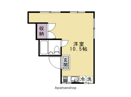 KOZY嵯峨嵐山(ワンルーム/3階)の間取り写真