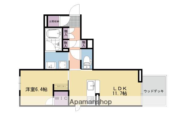 シャーメゾンルミエール(1LDK/1階)の間取り写真