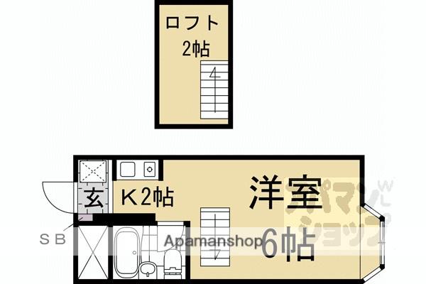 MAISON PROMINENCE(1K/2階)の間取り写真