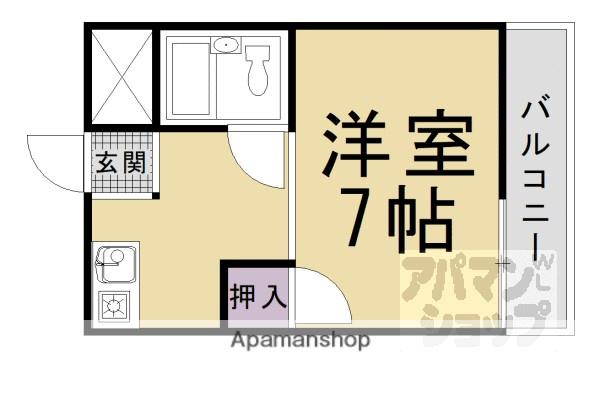 DIAMOND HILLS(ワンルーム/3階)の間取り写真