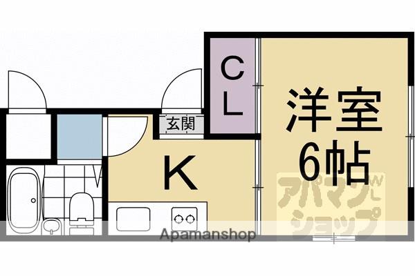 ペイトンプレイスエムズ(1K/1階)の間取り写真