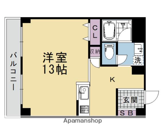FLAT.U(1K/1階)の間取り写真