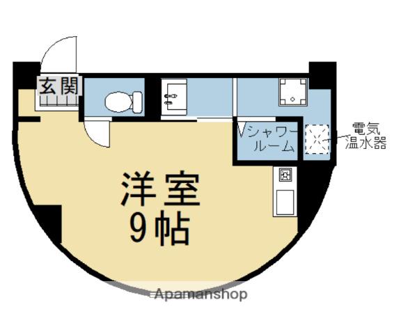 レジデンス王子(ワンルーム/3階)の間取り写真