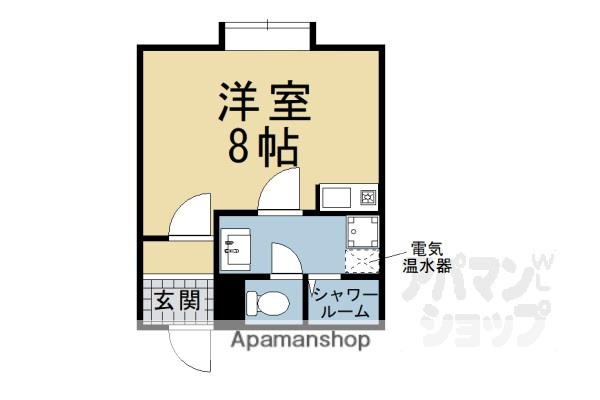 レジデンス王子(ワンルーム/3階)の間取り写真