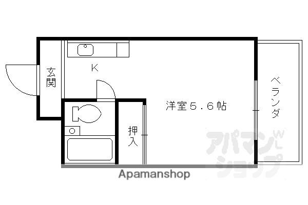 ネットワークジャパンII(1K/3階)の間取り写真