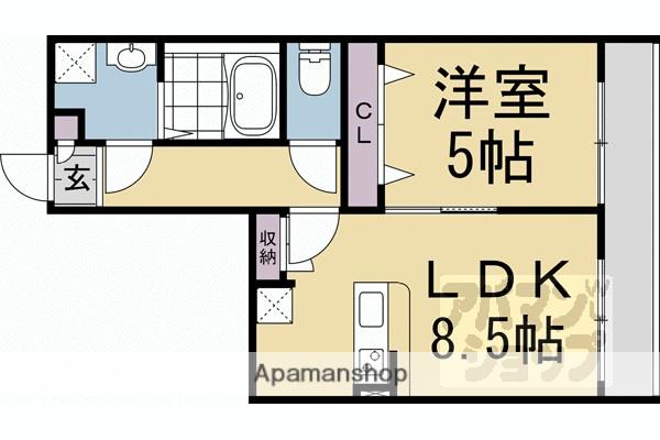 ARCA嵯峨嵐山(1LDK/2階)の間取り写真