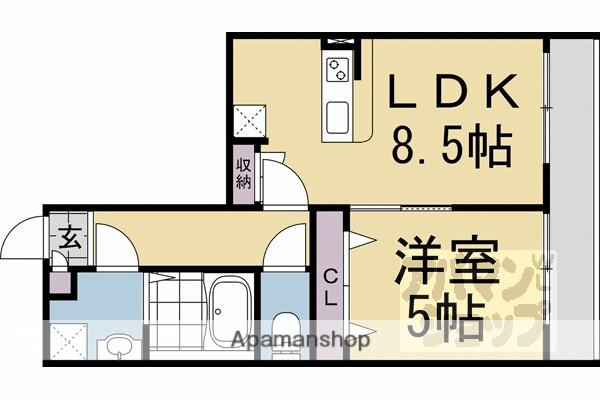 ARCA嵯峨嵐山(1LDK/3階)の間取り写真