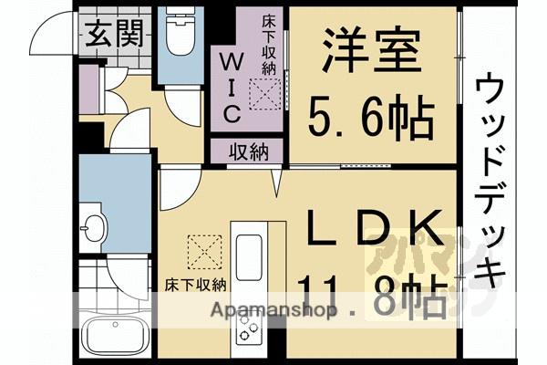 グランコート北浦(1LDK/1階)の間取り写真