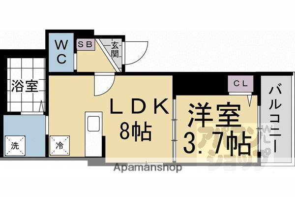 F ASECIA KUULEI(1LDK/3階)の間取り写真