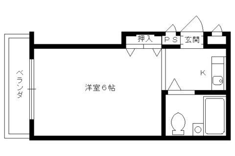 CHEERHOUSE杢(1K/2階)の間取り写真