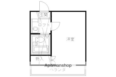 PRESTIGE西京極(1K/2階)の間取り写真