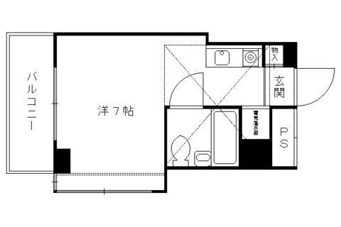 Y・Dビル(ワンルーム/3階)の間取り写真