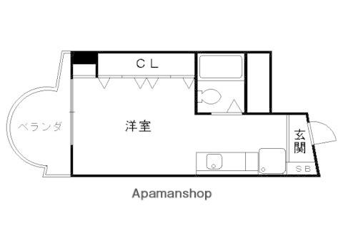 プレジールマンション(1K/2階)の間取り写真