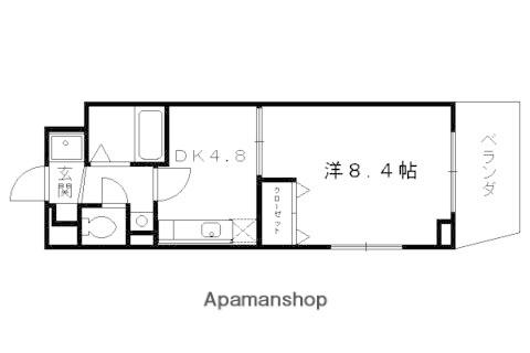アドリーム上桂(1DK/3階)の間取り写真