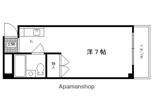 サーヤワン(1K/3階)の間取り写真