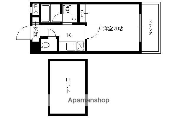 αPRIZEVII(1K/5階)の間取り写真