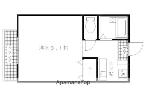 スプラウト(1K/1階)の間取り写真