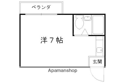 コーポ東代(ワンルーム/1階)の間取り写真