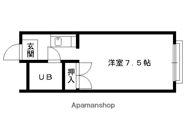フレグランス菊水(1K/2階)の間取り写真