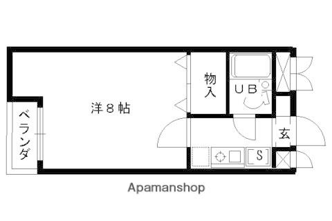 ヴィラサンシルク西大路(1K/3階)の間取り写真