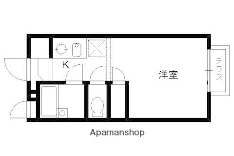 メゾン常盤野(1K/1階)の間取り写真