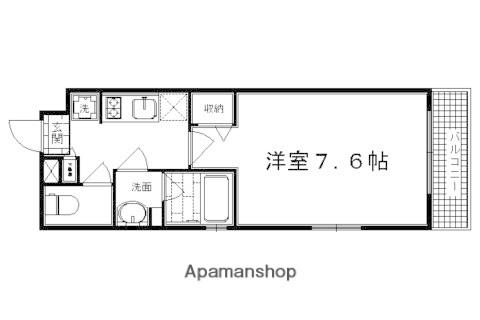 アルティスタ西院(1K/1階)の間取り写真