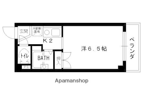 レジデンス・オザック(1K/4階)の間取り写真