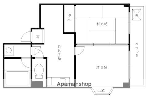 ビアンカ2・3(2DK/3階)の間取り写真